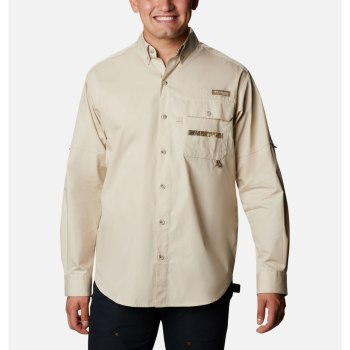 Columbia Overhemd Heren, PHG Sharptail Long Sleeve Khaki, 56JFNOQXC